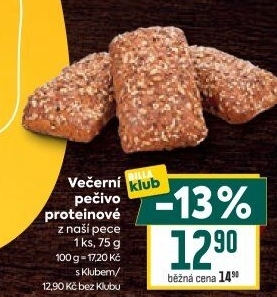 Večerní proteinové pečivo