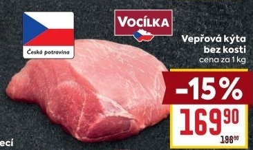 Vepřová kýta bez kosti Vocílka