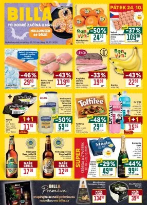 akční leták BILLA 22.10.2025-28.10.2025