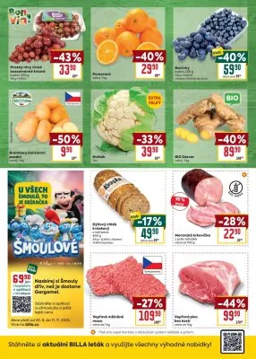 akční leták BILLA 22.10.2025-28.10.2025
