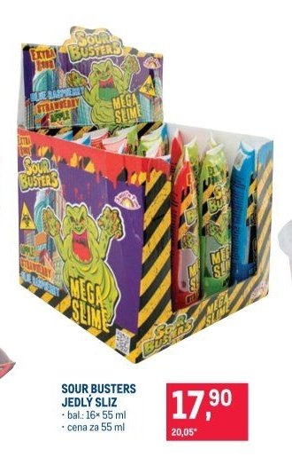 SOUR BUSTERS JEDLÝ SLIZ