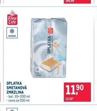OPLATKA SMETANOVÁ ZMRZLINA