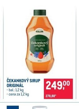 ČEKANKOVÝ SIRUP ORIGINÁL