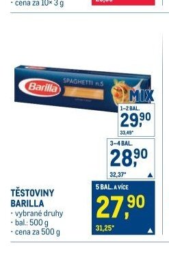 TĚSTOVINY BARILLA