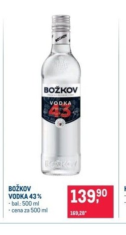 BOŽKOV VODKA 43%