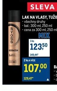 Syoss lak na vlasy, tužidlo