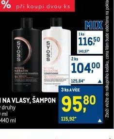 Syoss balzám na vlasy, šampon