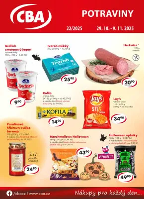 akční leták CBA 29.10.2025-9.11.2025