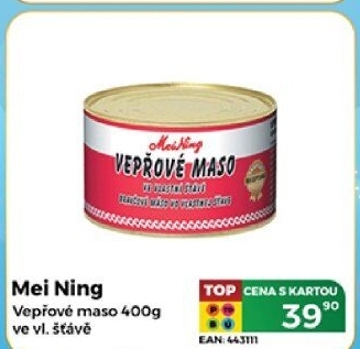 Maso vepřové ve vlastní šťávě Meining
