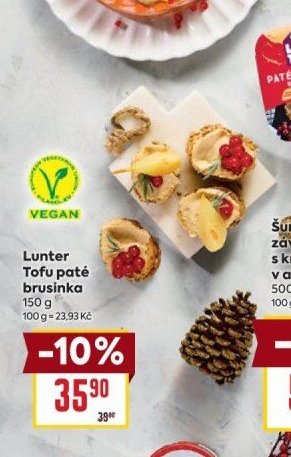 Lunter Tofu paté brusinka 150 g