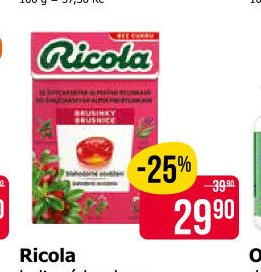 Ricola bylinné bonbony bez cukru 40 g