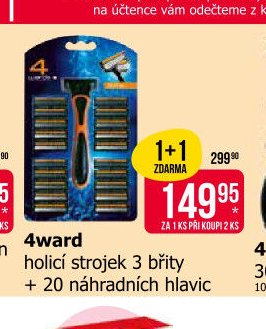4ward holící strojek