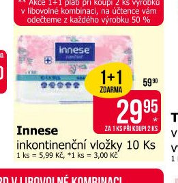 Innese inkontinenční vložky