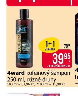 4ward kofeinový šampon