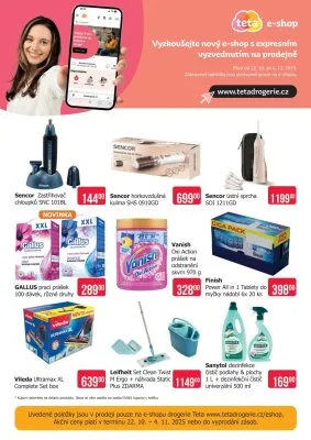 akční leták Teta drogerie 22.10.2025-4.11.2025