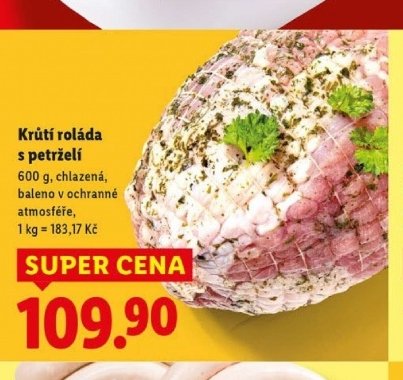 Krůtí roláda s petrželí
