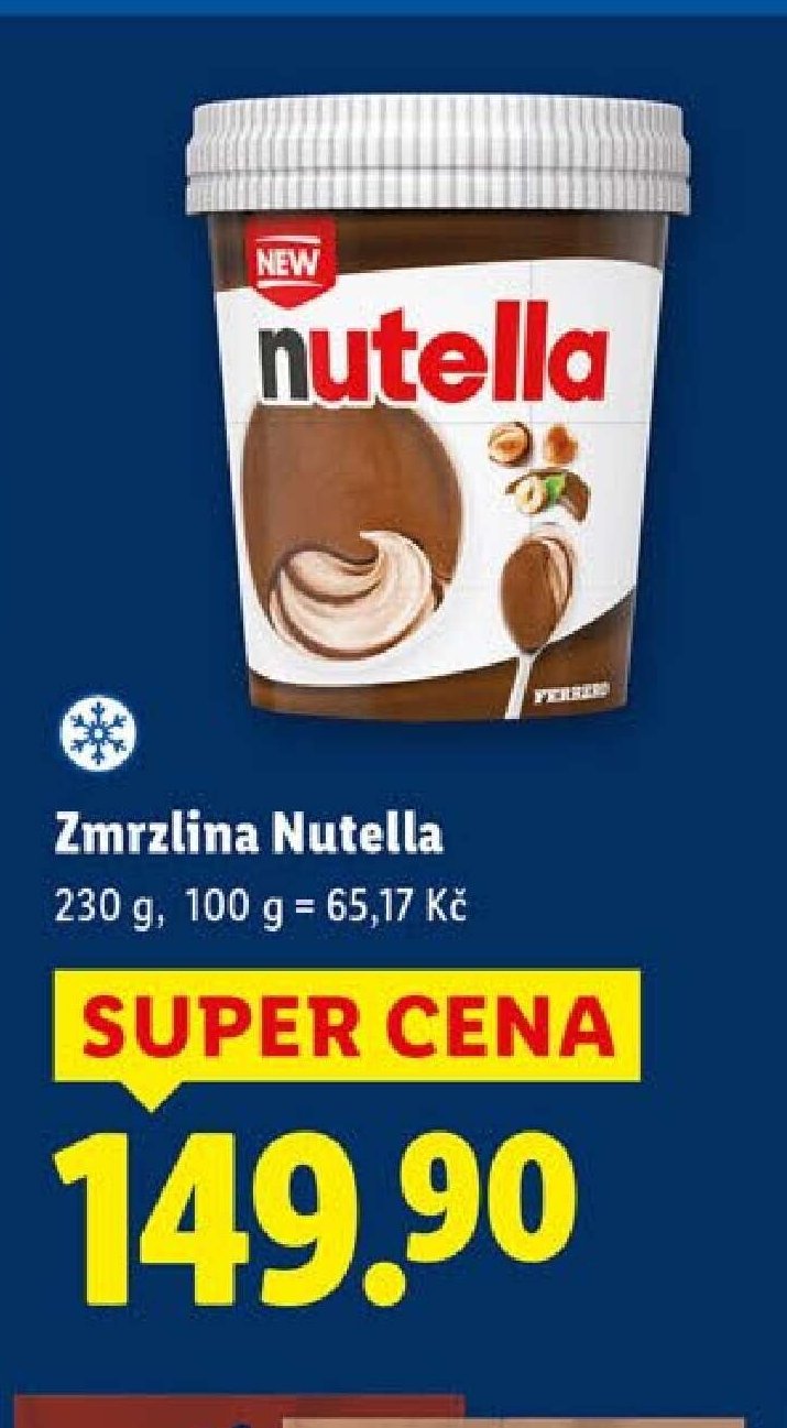 Zmrzlina Nutella