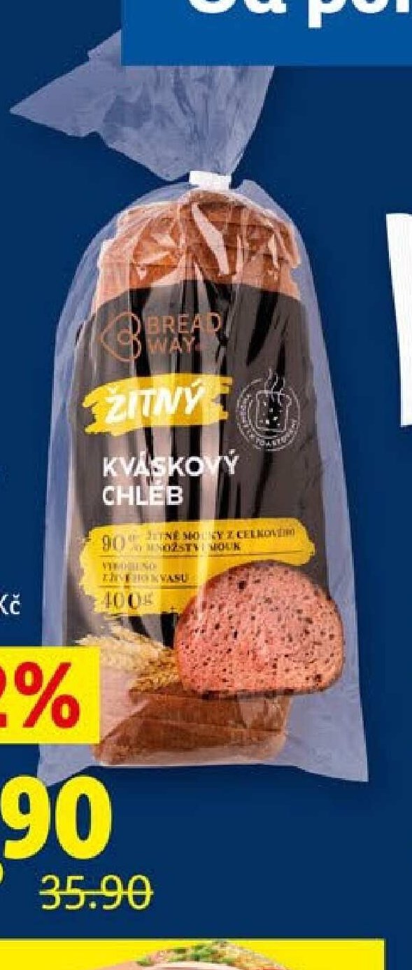 Žitný kváskový chléb
