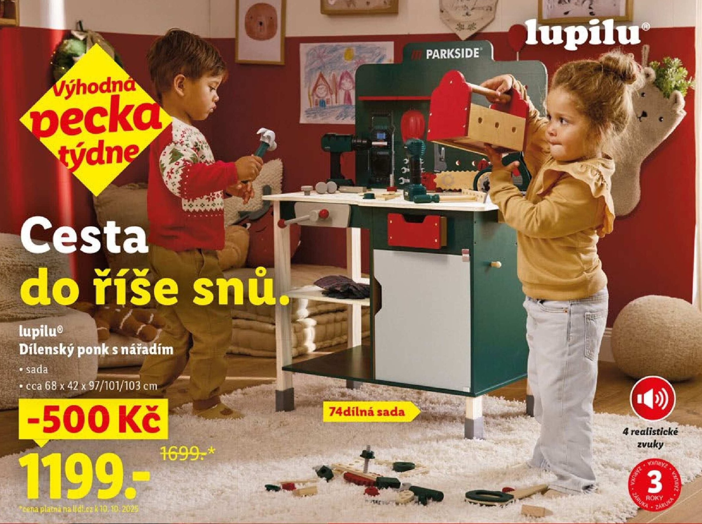 lupilu Dílenský ponk s nářadím
