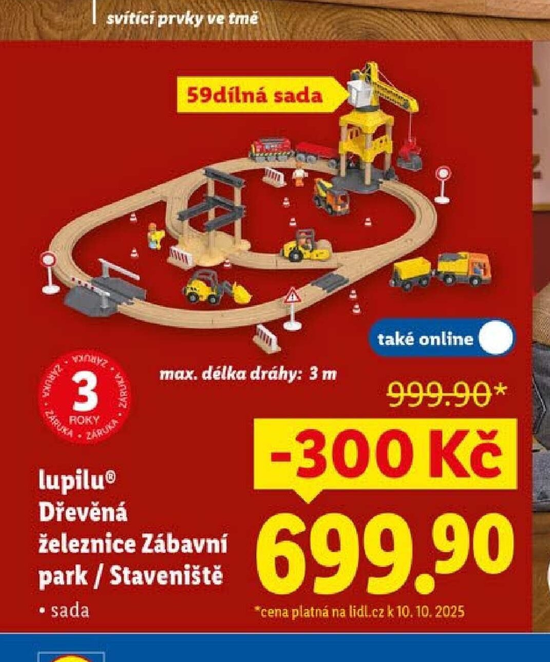 lupilu Dřevěná železnice Zábavní park / Staveniště