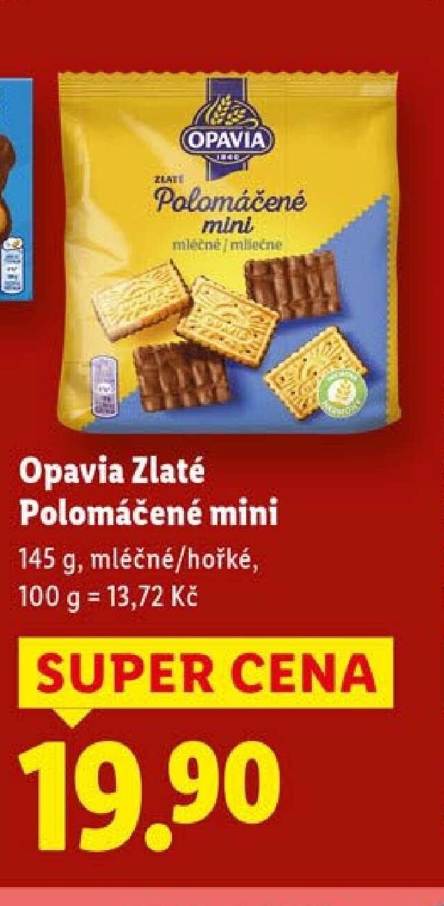 Opavia Zlaté Polomáčené mini