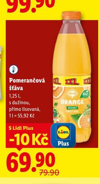 Pomerančová šťáva Solevita