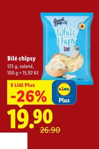 Bílé chipsy