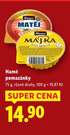 Hamé pomazánky