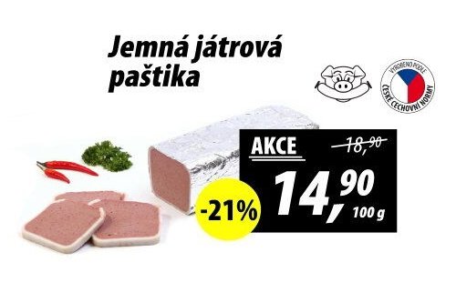 Jemná játrová paštika