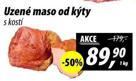 Uzené maso od kýty s kostí