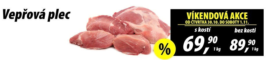 Vepřová plec s kostí