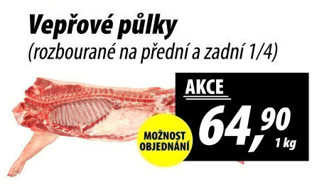 Vepřové půlky rozbourané