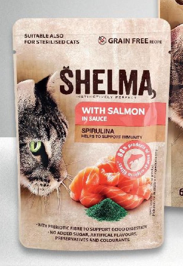 Shelma With Salmon in Sauce