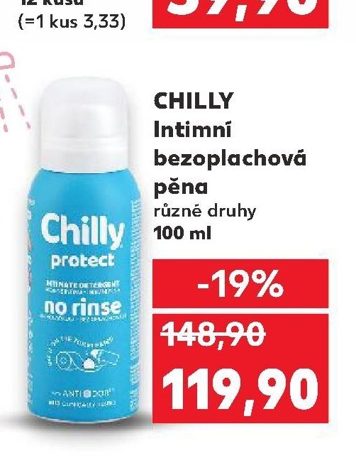 CHILLY Intimní bezoplachová pěna 100 ml
