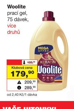 Woolite prací gel 75 dávek