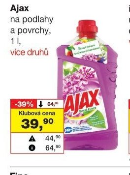 Ajax na podlahy a povrchy