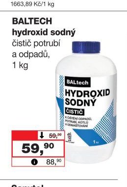 BALTECH hydroxid sodný čistič potrubí