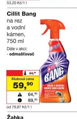 Cillit Bang na rez a vodní kámen