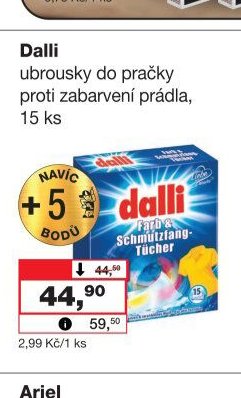 Dalli ubrousky do pračky