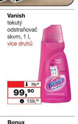 Vanish tekutý odstraňovač skvrn