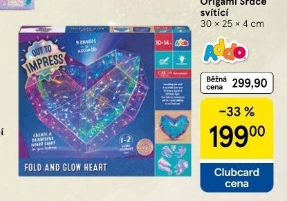 Origami Srdce svítící