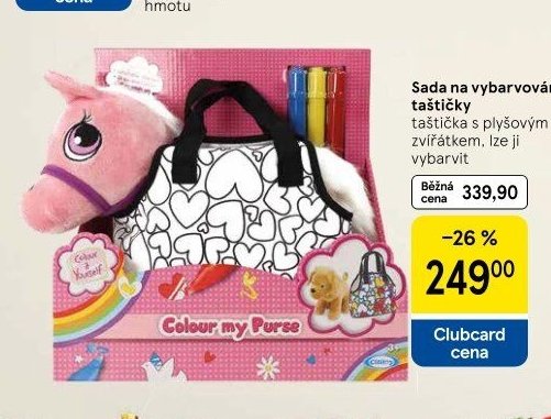 Sada na vybarvování taštičky