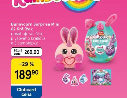 Vejce s plyšovým překvapením Rainbocorns Zuru