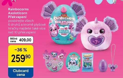 Vejce s plyšovým překvapením Rainbocorns Zuru