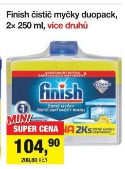Čistič myčky Finish