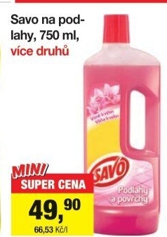 Čistič na povrchy a podlahy Savo