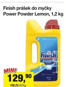 Prášek do myčky Finish