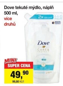 Tekuté mýdlo Dove - náhradní náplň