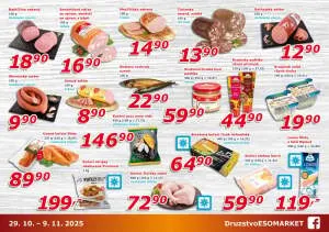 akční leták ESO MARKET 29.10.2025-9.11.2025