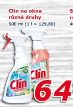 Čistič oken ve spreji Clin